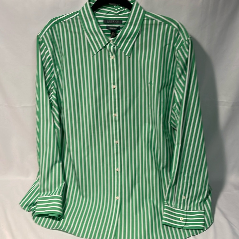 Lauren Ralph Lauren Striped Long Sleeve Blouse size 3X NWT